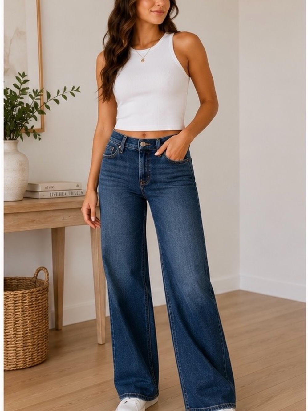 Joe’s Jeans The Lou Lou Low Rise Wide Leg Jeans